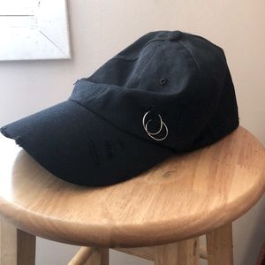 Street style distressed baseball cap